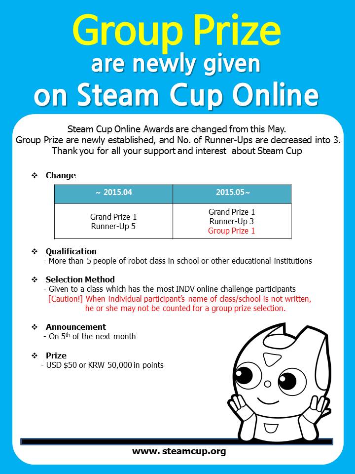 STEAM CUP Prizes