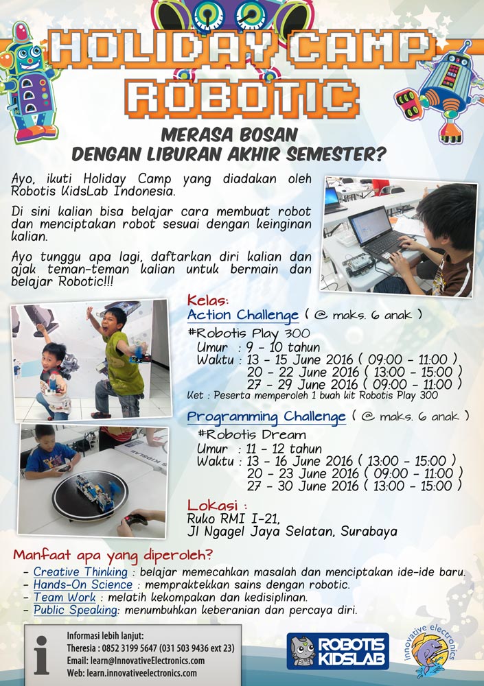 Holiday Camp Robotic Class 2016